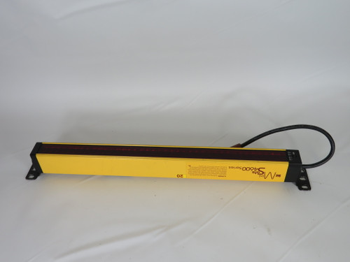 STI MS46SR-20-435-Q1-R-NC-FP Light Curtain Receiver 19/30/41mm Object Size USED