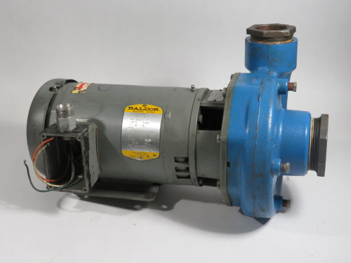 Goulds 4BF2F6E0 Centrifugal Pump C/W Baldor 1-1/2HP 1725RPM SHELF WEAR USED