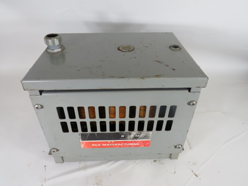 Rex R3JG Dry Type Transformer 3kVa Pri: 600V Sec: 416V 60Hz 3Ph USED