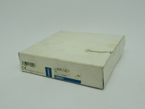 Omron E3C-LD11 Photoelectric Sensor w/ Digital Amplifier 30mm-1m Range 2m L NEW