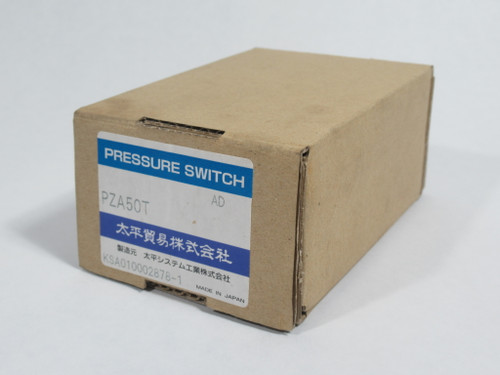 Taihei Bokei PZA50T Pressure Switch 12-28VDC 50MPa Range NEW
