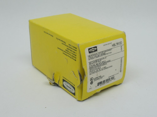 Hubbell HBL7810D Manual Motor Disconnect 3 Pole 3Ph 30A 600VAC *DAMAGED BOX* NEW