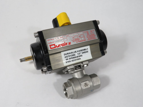 DurAir AS7212MC Ball Valve and Pneumatic Actuator Assembly w/AP050ABSR5 NOP