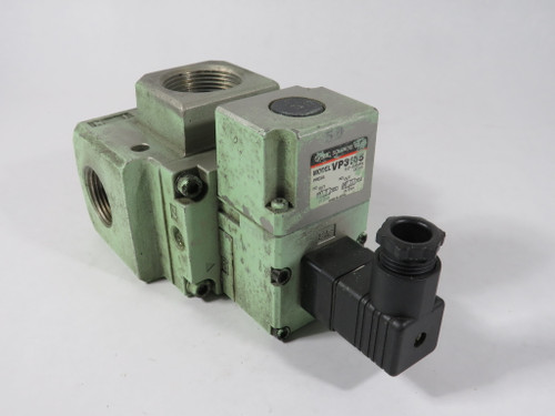 SMC VP3165-105 3-Port Solenoid Valve 24VDC 1" NPT 0.2-0.8MPa PAINTED USED