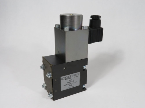 Hawe Hydraulic BVP3R/B2,5-G24 Stop Reverse Valve w/Schienle Coil 24DC 1,25A NOP