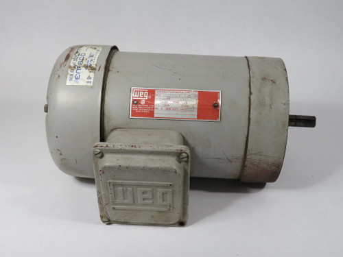 WEG 1-1/2HP 3440RPM 575V TEFC 3Ph 1.8A 60Hz USED