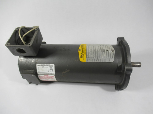Baldor 1/2HP 1750RPM 90V 56C TENV 4.8A MISSING WIRING COVER USED