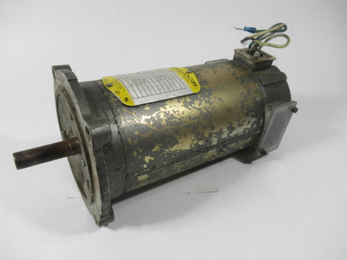 Baldor .33HP 1750RPM 90V TENV 3.2A * MISSING ELECTRICAL BOX* USED