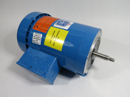 US Motors 1.5HP 3450RPM 208-230/460V 56J TEFC 3Ph 4.3-4.2/2.2A SHELF WEAR NOP