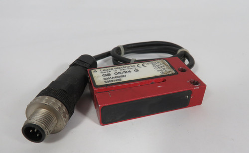 Leuze GS-05/24G Forked Photoelectric Sensor 10-30VDC 5mmMW 1 PNP 1 NPN USED