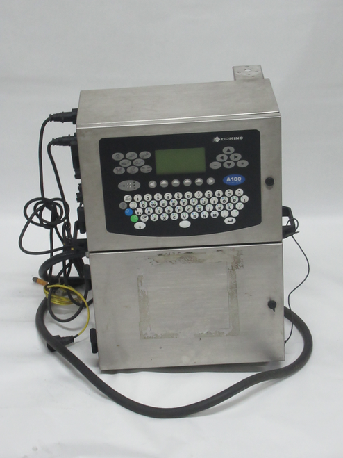 Domino A100 Continuous Inkjet Printer MISSING RESERVOIR/DAMAGED PRINTHEAD AS IS