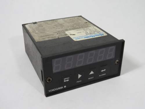 Yokogawa 820-00-0-DCV2 Digital Panel Meter 6-Digit 85-264VAC 90-370VDC USED