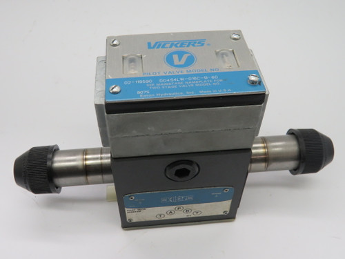 Vickers DG4S4LW-016C-B-60 02-119590 Directional Valve *NO COILS* USED