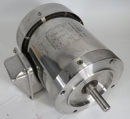 Leeson 191510.00 Motor .50HP 1740RPM 575V TEFC 56C 3Ph 0.80 FLA SHELF WEAR USED