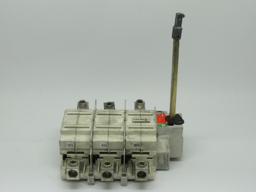 Telemecanique/Square D LK3MU3 Disconnect Switch 200A 600VAC 8.5" Shaft 3Ph USED