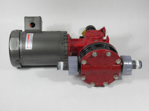 Iwaki LKN57B-VC Metering Pump C/W Baldor Motor 0.33HP 1725RPM 230/460V 42C USED