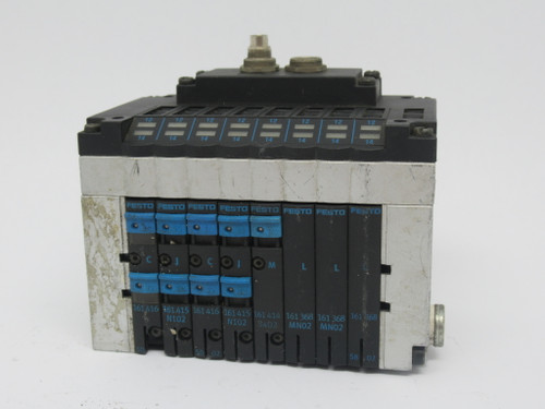 Festo CPV10-VI-10P-10-8C-FB-R-Y-CJCJM3L Solenoid Valve Manifold Assembly USED