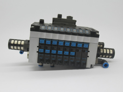 Festo CPV14-VI-10P-14-8C-N2-R-Y-JN4JMM+GA Solenoid Valve Manifold Assembly USED