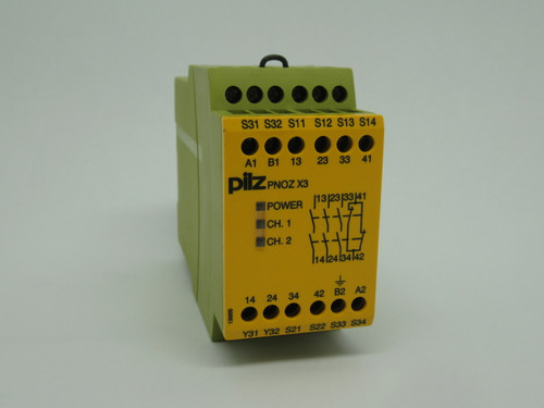 PILZ PNOZX3 Module 24VAC 24VDC 3N/O 1N/C 1SO NOP