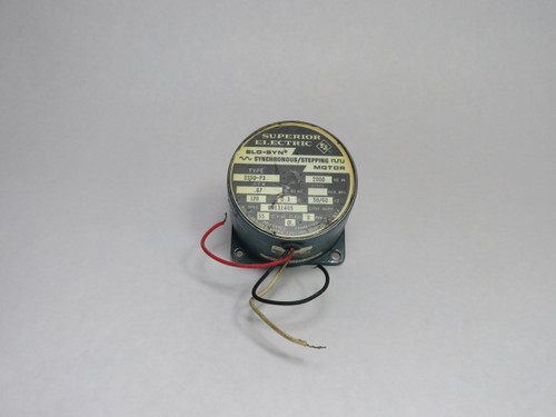 Superior Electric SS50-P3 Stepper Motor 120VAC 0.67RPM 0.3A 1Ph 50/60Hz  USED