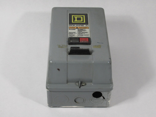 Square D 8536-SBG2-V07 Motor Starter Ser. A 550V@50Hz 600V@60Hz USED