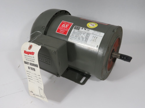 WEG 1.5HP 1750RPM 575V D56C TEFC 3Ph 1.84A 60Hz DENTED FAN COVER RFB