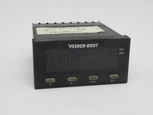Veeder-Root C628-50000 Ratemeter 6 Digit 90-264V 50/60Hz SCRATCHED DISPLAY USED