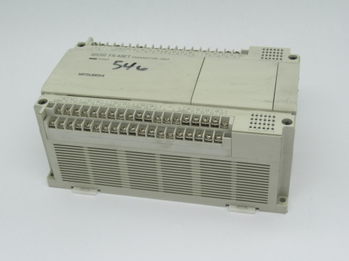 Mitsubishi FX-48ET Transistor Unit 85-264VAC 50/60Hz 50VA 5-30VDC 0.5A USED