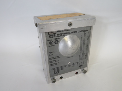 Hubbell HBL13R89BW Old Style Manual Motor Controller 30A 600V 3P USED