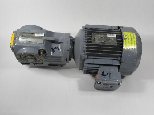 Sew-Eurodrive AC Gearmotor 7.96:1 2HP 1720RPM 330/575V TEFC 3Ph 4.32/2.48A USED