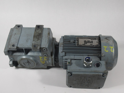 Sew-Eurodrive 37.94:1 0.75HP 1656-45RPM 330/575V TEFC 3Ph 2.09/14.20A 60Hz USED
