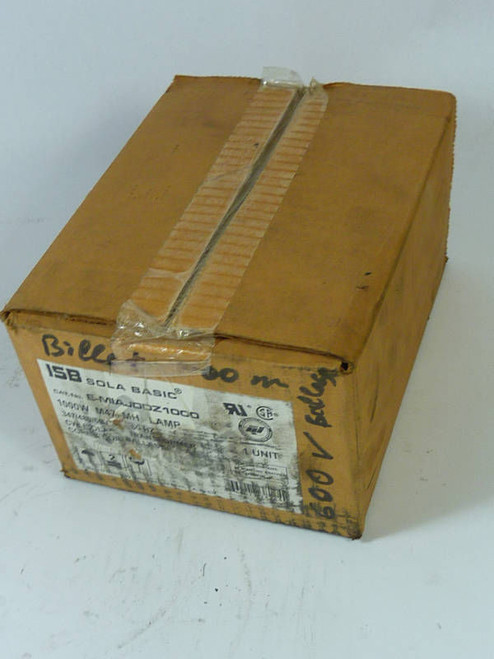 Sola Basic Isolation  E-MIAJDDZ1000 Metal Halide Ballast 1000W 347/480/600V NEW