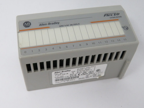 Allen-Bradley 1794-OA16 Series A Flex I/O Output Module 120VAC 16 Point USED