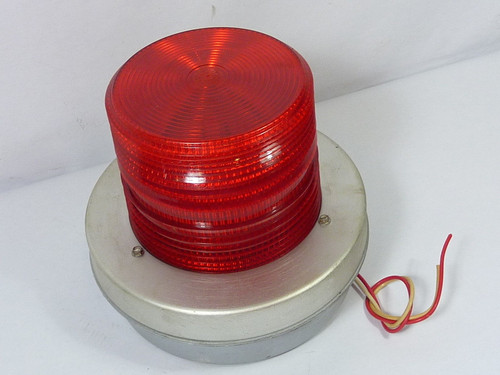 Edwards 93CR-N5 Adaptabeacon Alarm Strobe Red 120V  USED