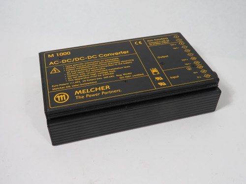Melcher LM1001-7R AC-DC/DC-DC Converter 5.1V 8A Out 88-372VDC 85-264VAC In USED