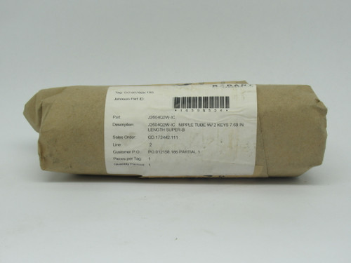 Kadant Johnson J2604Q2W-IC Nipple Tube w/ 2 Keys 7.69" L SEALED NEW