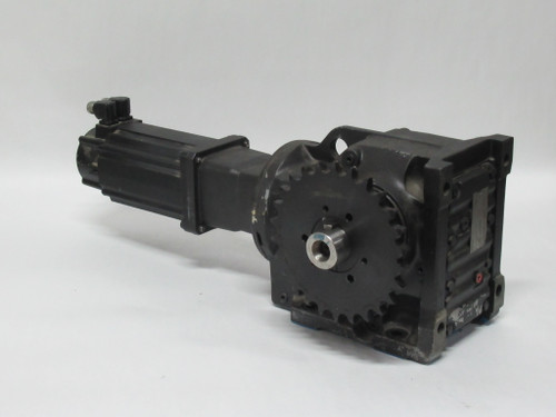 Rexroth Permanent Magnet Motor 4700RPM C/W Gear Reducer 97.05:1 Ratio USED