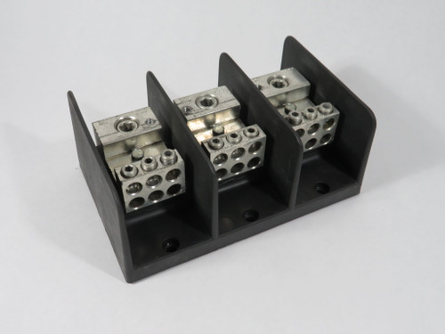 Ilsco PDB-16-350-3 Power Distribution Block 310A/Pole 600V 3-Pole NO LABEL USED
