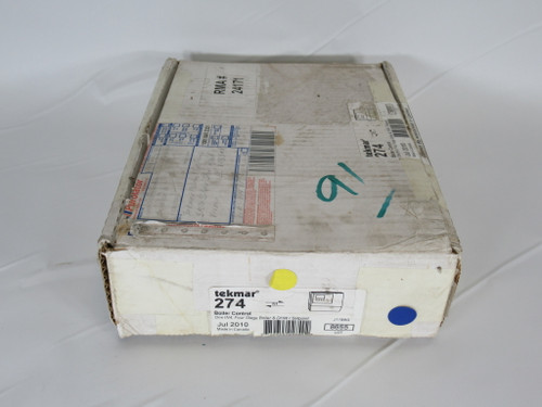 Tekmar 274 Boiler Control 4 Stage Boiler & DHW Setpoint 115V MISSING SENSOR NEW