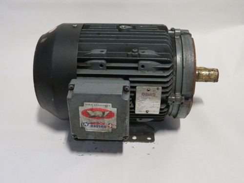 Brook Hansen 2425211W-02 Motor 10HP 1750RPM 575V E215TC TEFC 10A 60HZ USED