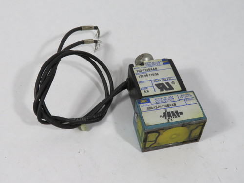 MAC 55B-12-PI-114BAAB Solenoid Valve 120V/60Hz 110V/50Hz 150 psi NO BASE USED