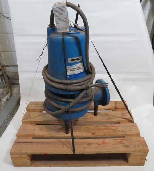 Goulds Pumps WS5038D3 Submersible Sewage Pump 5HP 1750RPM 200V 18.8A USED