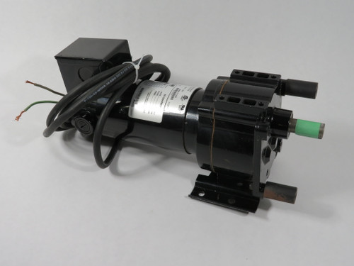 Bison 011-336-2028 DC Gearmotor 28.1:1 112 in-lbs 1/8HP 64RPM 90VDC 1.33A USED
