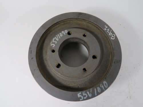Generic 55V1090E Sheave 7/8 – 3-1/2” E Bushing 5-Groove 10-7/8" OD 5V Belt USED