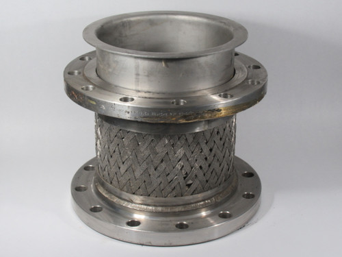 Generic Hose Assembly w/ Viraj 65405 Flanges 14-1/8" L 11" ID USED