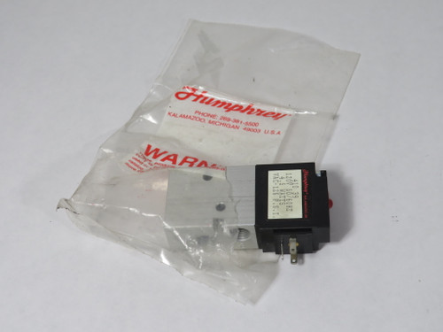 Humphrey 410391205060 4-Way Solenoid Valve 120V 50/60Hz 1/8" NPSF OPEN BAG NWB