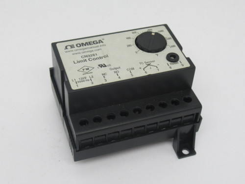 Omega CN3261-JF High Limit Temperature Controller 0-1400F 120V 50/60Hz USED