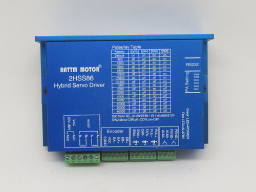 Rattmmotor 2HSS86 Hybrid Stepper Servo Driver 20-80VAC USED