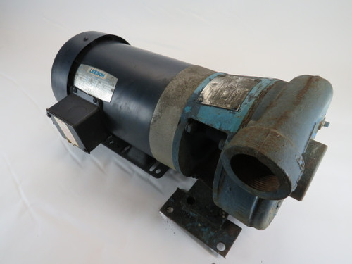 Windsor Pump Centrifugal Pump C/W Leeson Motor 3HP 3450rpm COS DMG/RUST USED