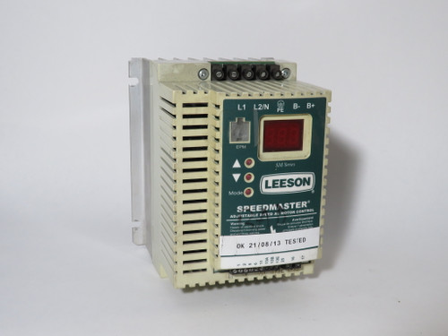 Leeson 174265.00 Adjustable Speed Drive 1HP .75kW 3Ph 0-230V 4.2A 0-240Hz AS IS